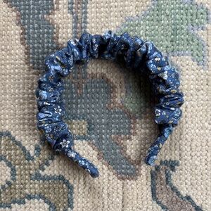 Pepa London Blue Floral Scrunch Headband